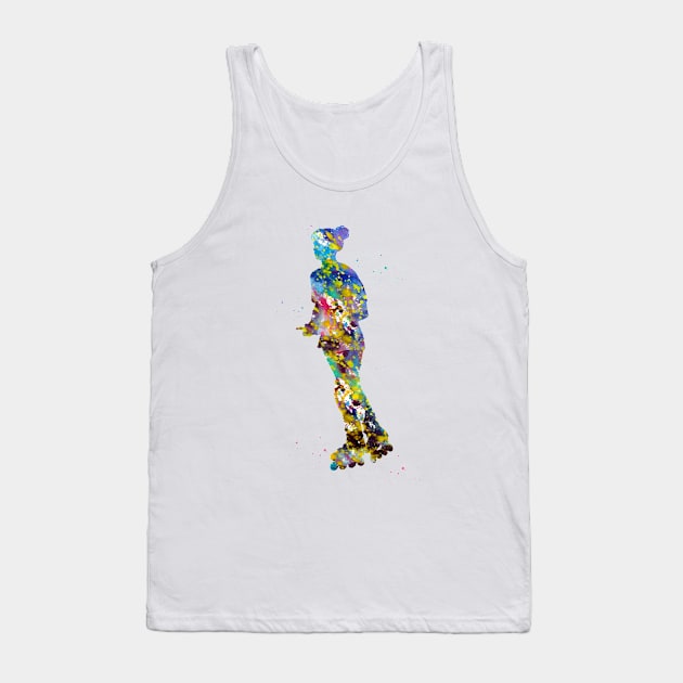 Roller skating girl Tank Top by erzebeth